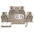 Multi-tier modular terminal, Tension-clamp connection, 1.5 mm², 500 V, 17.5 A, Number of levels: 2, dark beige Weidmuller