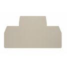 Partition plate (terminal), End and intermediate plate, 75 mm x 50 mm, dark beige Weidmuller