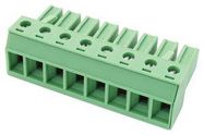 TERMINAL BLOCK, PLUGGABLE, 8POS, 10AWG