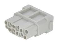 HEAVY DUTY CONN, MODULE, RCPT, 12POS