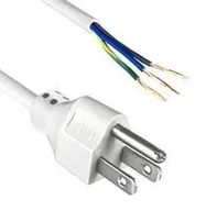 PWR CORD, STRIPPED LEAD, 10A, 125V, 79"