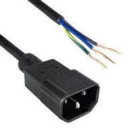 POWER CORD, IEC 60320 C14-FREE END, 59"