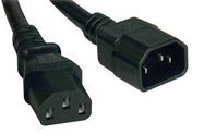 POWER CORD, IEC C14/IEC C13, 15FT, 10A