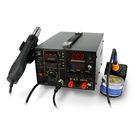 Soldering station 3in1 hotair and tip-based + power supply 30V/5A WEP 853D5A with fan in iron