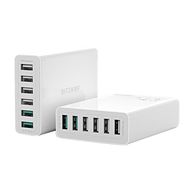 Charger 6x USB  Blitzwolf BW-S15, QC 3.0, 60 W (white), BlitzWolf