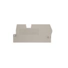 Partition plate (terminal), End and intermediate plate, 58 mm x 27 mm, dark beige Weidmuller