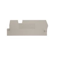 Partition plate (terminal), End and intermediate plate, 71.05 mm x 27 mm, dark beige Weidmuller