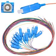 Extralink SC/UPC | Pigtail set | Single mode, 900um, G.657A1, 1m, 12 pcs, 12 colours, EXTRALINK