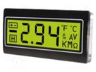 Voltmeter; digital,mounting; -200÷200mV; on panel; LCD; 3,5 digit TDE INSTRUMENTS