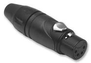 SOCKET, XLR, FREE, BLACK GOLD, 4WAY
