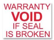 LABELS,WARRANTY VOID,480 QTY, PK480