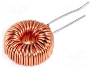 Inductor: wire; THT; 100uH; 65mΩ; 6A; Inductor: toroidal; Ø: 16.5mm FERROCORE