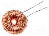 Inductor: wire; THT; 470uH; 240mΩ; Inductor: toroidal; 3A; Ø: 16.5mm FERROCORE