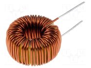 Inductor: wire; THT; 100uH; 1A; 97mΩ; Inductor: toroidal; Ø: 15mm TALEMA