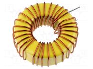 Inductor: wire; THT; 100uH; 10A; 44mΩ; Inductor: toroidal; Ø: 50mm TALEMA
