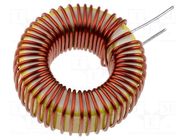 Inductor: wire; THT; 100uH; 3A; 80mΩ; Inductor: toroidal; Ø: 25mm TALEMA