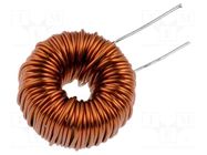 Inductor: wire; THT; 220uH; 1A; 196mΩ; Inductor: toroidal; Ø: 15mm TALEMA