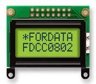 DISPLAY, ALPHANUMERIC, 8X2, YELLOW GRN