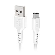 SBS TECABLEMICROC15W USB-A - USB-C Cable 1.5m - White, SBS