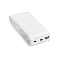 Powerbank SBS TTBB20000PD20W 20000 mAh 20W Power Delivery with MicroUSB, USB-C, USB-A - white, SBS