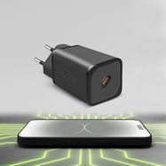 SBS TETRGAN1C65W 65W GaN Power Delivery Charger - Black, SBS