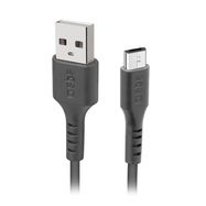 SBS LTHL200 USB-A - Micro-USB Cable 1m - Black, SBS