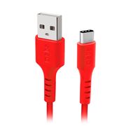 SBS TECABLEMICROC15R USB-A - USB-C Cable 1.5m - Red, SBS