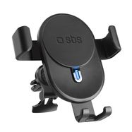 Smartphone holder with inductive charger SBS TESUPWIR10CLIPSTG 10W - black, SBS