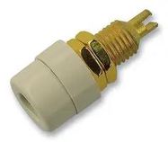 SOCKET, 4MM, WHITE, 5PK , BIL 20