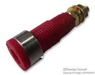 SOCKET, SAFETY, 2MM, M3, RED, PKNI