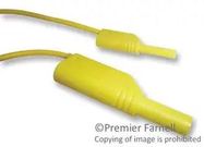 TEST LEAD, YELLOW, 1M, 1KV, 10A