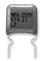 FILM CAPACITOR, 2.2UF, 450VDC, RADIAL