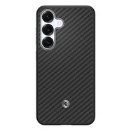 Spigen Enzo Aramid GP-FPS931PGABW Silicone Case with Built-in MagFit Ring for Samsung Galaxy S25 - Black, Samsung