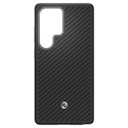 Spigen Enzo Aramid GP-FPS938PGABW Silicone Case with Built-in MagFit Ring for Samsung Galaxy S25 Ultra - Black, Samsung