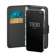 Puro Booklet Case with Flip and Wallet for Samsung Galaxy S25+ - Black, Puro