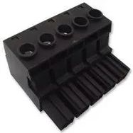 TERMINAL BLOCK, PLUGGABLE, 5POS, 6AWG