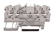 TERMINAL BLOCK, DIN RAIL, 4POS, 12AWG