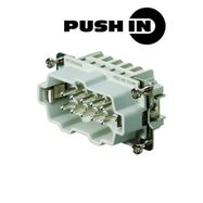 Contact insert (industry plug-in connectors), Pin, 500 V, 16 A, Number of poles: 10, PUSH IN, Size: 4 Weidmuller