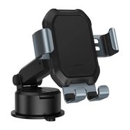 Gravity car mount for Baseus Tank phone with suction cup (black), Baseus