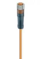 LEAD,PUR, M8 SKT-FREE END, 3P, 5M