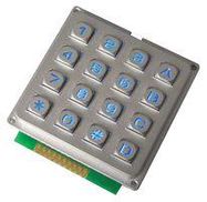 KEYPAD METAL, ILLUM BLUE, IP67, 4X4