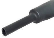 HEAT-SHRINK TUBING, ADHESIVE BACK, 3:1, BLACK, PK OF14  6"/152.4MM L PIECES