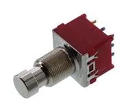 PUSHBUTTON SWITCH, 3PDT, 1A, 9V