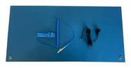 1 X 2 FOOT ESD MAT 2MM-0.079 THICK, LIGHT BLUE, 2 BUTTONS, WRIST STRAP, GROUND CORD 18AM7636