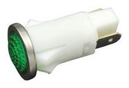 LAMP, INDICATOR, NEON, GREEN, 125V