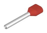 TERMINAL, TWIN WIRE, 16AWG, RED