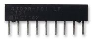 RESISTOR, NETWORK, SIP, 100R