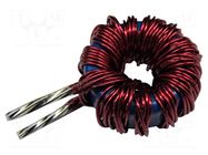 Inductor: wire; THT; 10uH; 6A; 13.9mΩ; Inductor: toroidal; Ø: 16.5mm FERYSTER