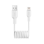 Puro 12W USB-A - Lightning Spiral Cable 1m - White, Puro