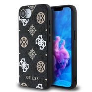 Guess PU 4G Peony case with MagSafe for iPhone 16e - black, Guess